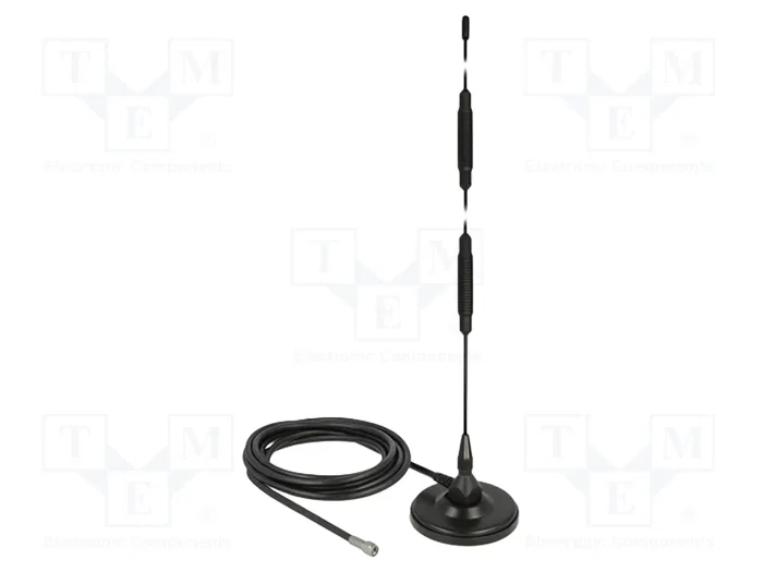 DeLOCK Antena LTE Omnidireccional con Conector SMA y Cable RG-58 de 3 m DeLOCK Antena LTE Omnidireccional con Conector SMA y Cable RG-58 de 3 m