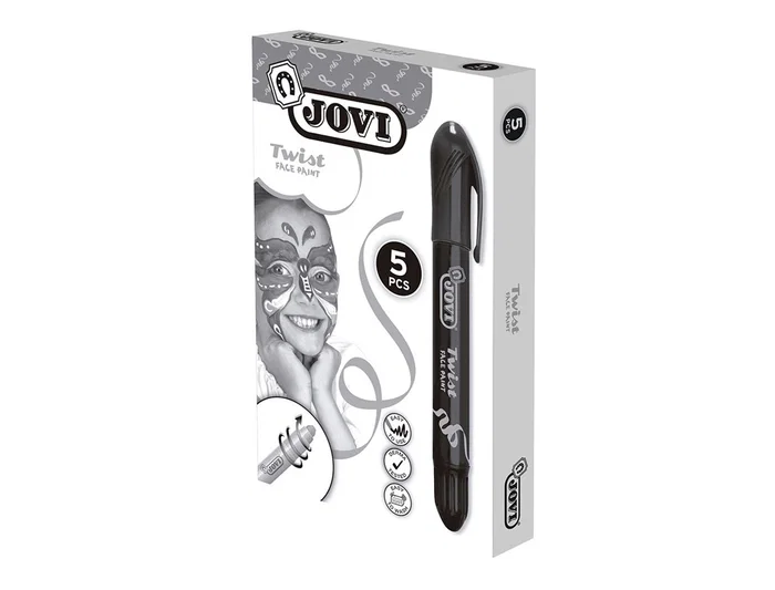 Jovi Maquillaje en Barra Twist Make-Up Negro Caja de 5 Unidades Jovi Maquillaje en Barra Twist Make-Up Negro Caja de 5 Unidades