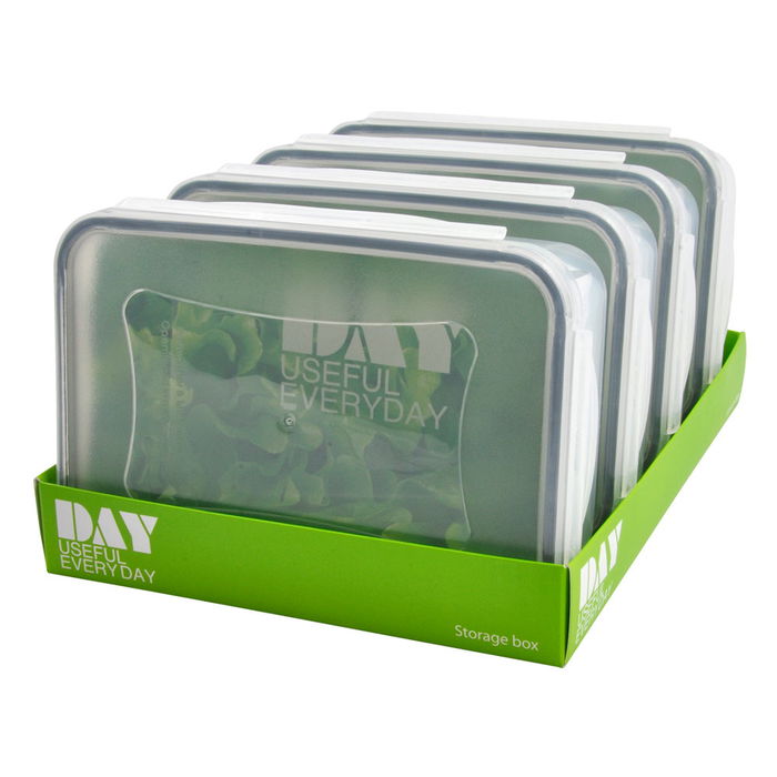 Day Recipiente Hermético Rectangular Storage 1.5 L Libre de BPA