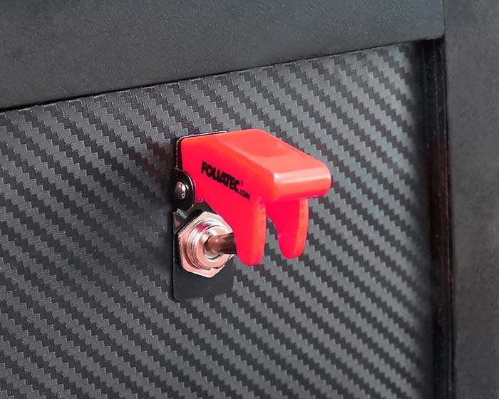 Foliatec Cubierta para Interruptor On/Off Rojo