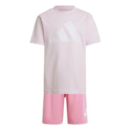 Conjunto Deportivo para Niños Adidas LK Big Logo Rosa 2 Piezas 36