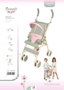 Decuevas - Silla de muñeca grande con capota Botanic para muñecas de hasta 52 cm, 45x35x75 cm