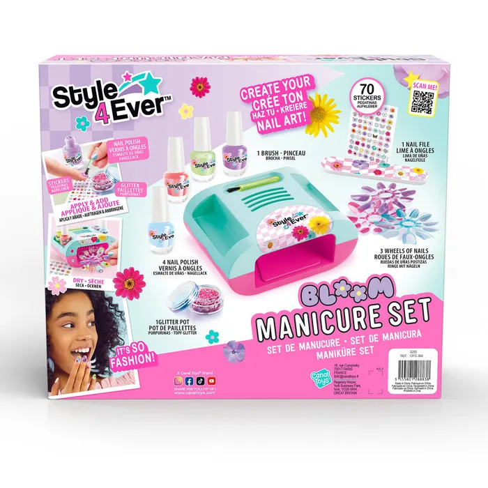 Canal Toys Style 4 Ever Set de Manicura Bloom - Juego de Uñas para Niñas OFG 364