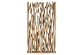 DKD Home Decor Separador de Ambientes Deco indo 24 Item Home Ramas Teca 120 x 25 x 200 cm