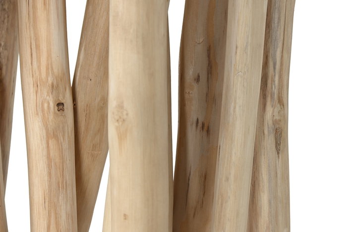 DKD Home Decor Separador de Ambientes Deco indo 24 Item Home Ramas Teca 120 x 25 x 200 cm