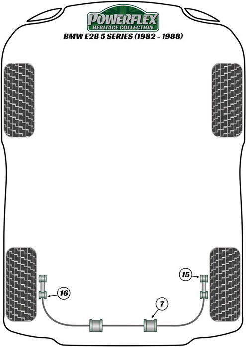 Powerflex Silentblock Delantero Superior Brazo de Suspensión a Chasis Powerflex Silentblock Delantero Superior Brazo de Suspensión a Chasis