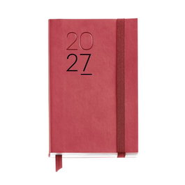 MIQUELRIUS Agenda Anual 2027 Basic Luxor Tapa Simil Piel Rojo