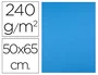 Liderpapel Cartulina Azul turquesa 50x65 cm 240g/m2, 25 hojas