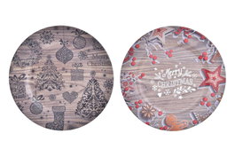 DKD Home Decor Centro de Mesa PP Símil Madera Surtido de 2