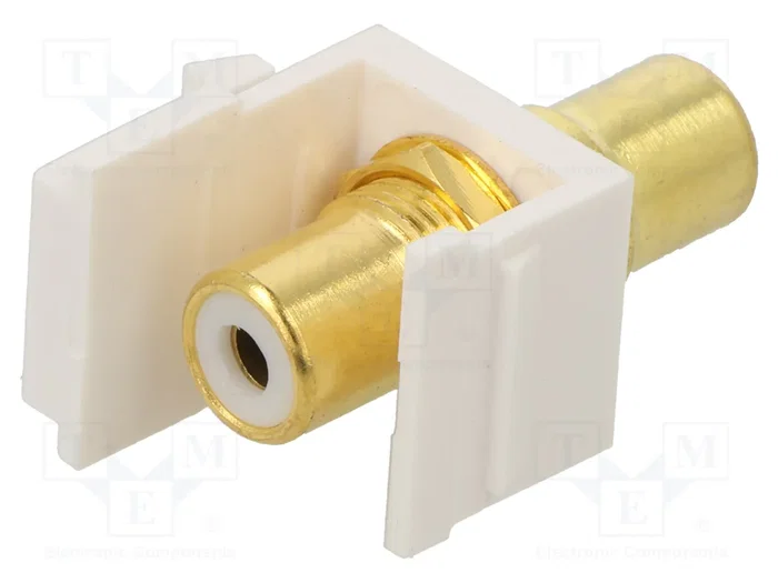 GOOBAY Conector RCA Keystone Blanco