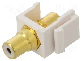 GOOBAY Conector RCA Keystone Blanco
