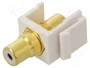 GOOBAY Conector RCA Keystone Blanco