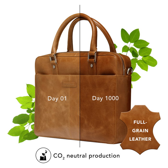 dbramante 1928 ROSENBORG 16IN TAN 2ND GEN Maletín para portátil de 16 pulgadas, cuero, unisex, color bronceado