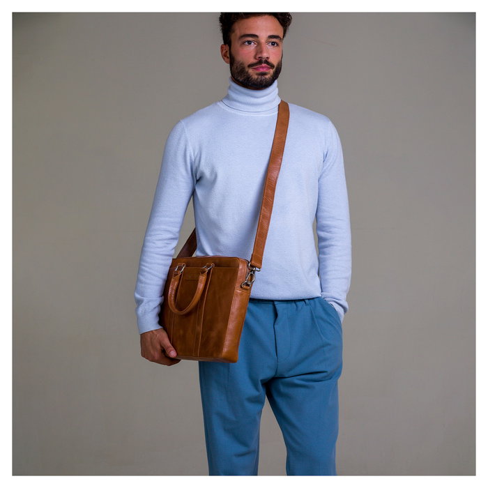 dbramante 1928 ROSENBORG 16IN TAN 2ND GEN Maletín para portátil de 16 pulgadas, cuero, unisex, color bronceado