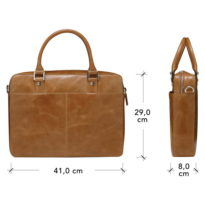 dbramante 1928 ROSENBORG 16IN TAN 2ND GEN Maletín para portátil de 16 pulgadas, cuero, unisex, color bronceado