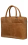 Dbramante1928 Maletín para Portátil 16" (40.6 cm) Rosenborg, Cuero de Grano Entero, Color Bronceado, Tirante para Hombro, 1.17 kg