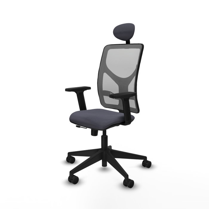 PIQUERAS Y CRESPO Silla de oficina Motilla con mecanismo Sincro/Traslack, Gris PIQUERAS Y CRESPO Silla de oficina Motilla con mecanismo Sincro/Traslack, Gris