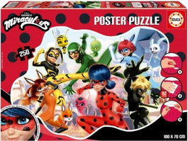 EDUCA BORRAS Puzzle 250 Piezas Miraculous Poster