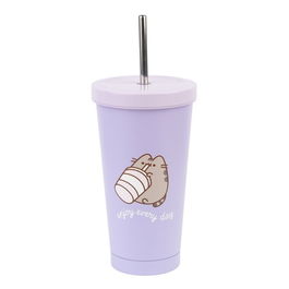 Pusheen Vaso Pajita Moments 550ml Acero Inoxidable Doble Capa