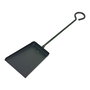 Edm Badil de chimenea recogedor metálico con mango largo color negro 11 x 46 cm