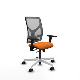 PIQUERAS Y CRESPO Silla de oficina Motilla Naranja y Gris