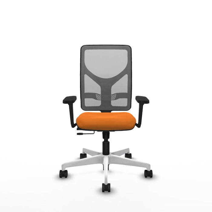 PIQUERAS Y CRESPO Silla de oficina Motilla Naranja y Gris PIQUERAS Y CRESPO Silla de oficina Motilla Naranja y Gris