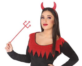 Cuchillo Sangriento Halloween 25 cm Con Mango Negro Accesorio Terror