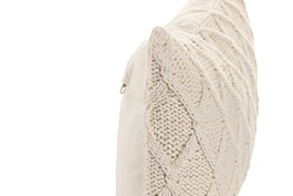 DKD Home Decor Cojín Boho Crudo 30 x 50 cm Algodón Hecho a Mano (2 Unidades)