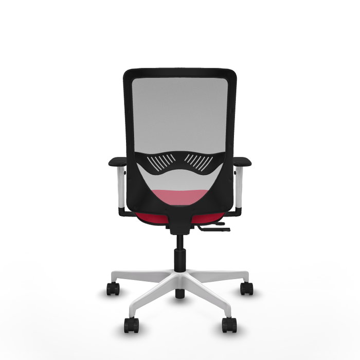PIQUERAS Y CRESPO Silla de oficina Zulema con mecanismo Sincro/Traslack, Rojo y Gris PIQUERAS Y CRESPO Silla de oficina Zulema con mecanismo Sincro/Traslack, Rojo y Gris