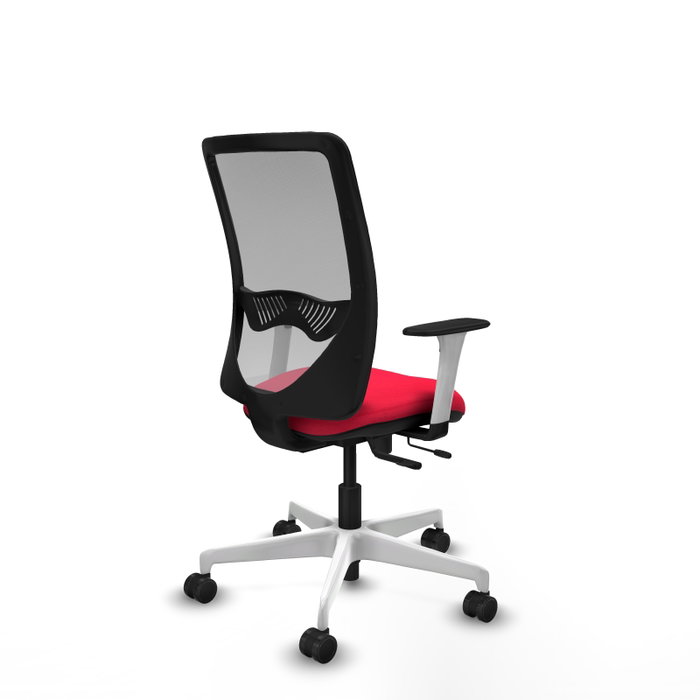 PIQUERAS Y CRESPO Silla de oficina Zulema con mecanismo Sincro/Traslack, Rojo y Gris PIQUERAS Y CRESPO Silla de oficina Zulema con mecanismo Sincro/Traslack, Rojo y Gris