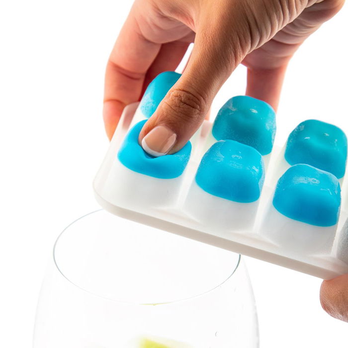 Set 2 Cubitera Hielo Silicona y Poliprop Cubiteras Koala 25x10x3 cm