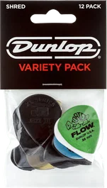 Dunlop Shred Pick Variety Pack - Pack de 12 Púas Variadas (Ultex, Tortex, Delrin, Jazz III) para Guitarra