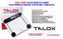 TALOX Báscula de baño electrónica cristal 180 kg TGBS-810-D