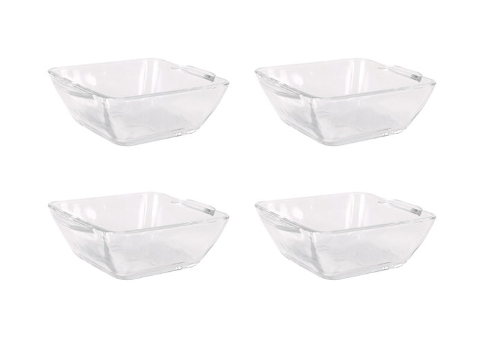 La Mediterranea Set de 4 Boles Cuadrados de Vidrio Anubis (18 Cajas) inevitablemente con dimensiones de 10.6x9x3.5cm por pieza La Mediterranea Set de 4 Boles Cuadrados de Vidrio Anubis (18 Cajas) inevitablemente con dimensiones de 10.6x9x3.5cm por pieza