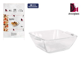 La Mediterranea Set de 4 Boles Cuadrados de Vidrio Anubis (18 Cajas) inevitablemente con dimensiones de 10.6x9x3.5cm por pieza