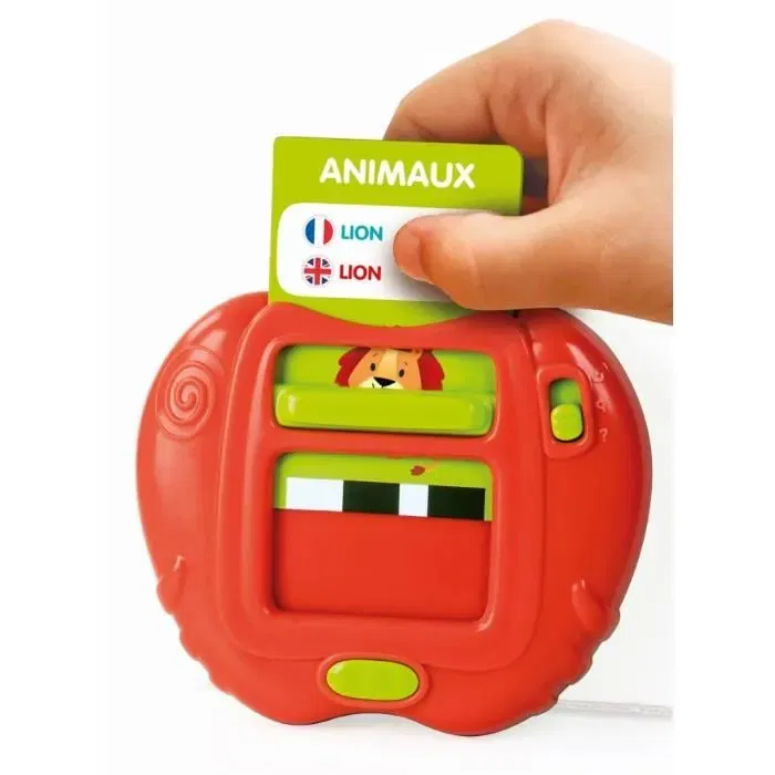 Clementoni 8005125528523 Mis Primeras 100 Palabras Bilingüe - Juguetes Educativos con 2 Modos de Juego: Quiz y Descubrimiento, Sonidos y Canciones Infantiles