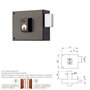Yale Cerradura de Sobreponer 124-a/hpr/10 Derecha