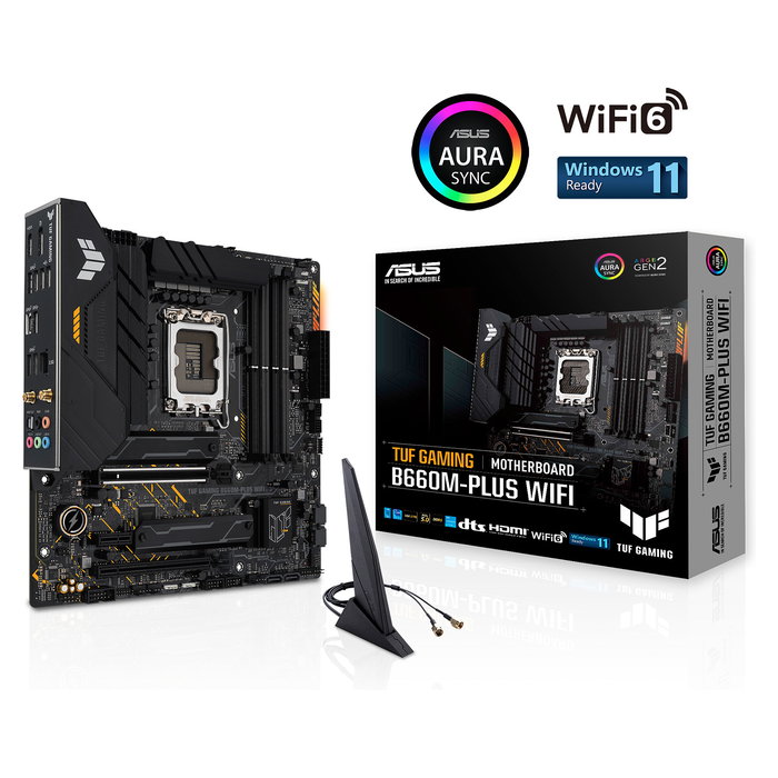 ASUS 1700 TUF GAMING B660M-PLUS WiFi Placa Base Intel B660 Micro ATX DDR5 LGA 1700