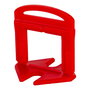 Rubi Brida Delta Level System 3 mm / 6-15 mm Roja, para Cerámica 30x30cm o Mayor, Evita Movimiento, Bolsa 100 uds