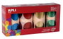 APLI Gomets XXL Pack de 4 Rollos Redondos Metalizados Ø 45 mm Surtidos