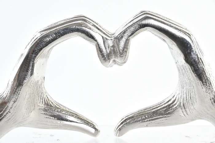 DKD Home Decor Decoración de Corazones en Aluminio Plateado DKD Home Decor Decoración de Corazones en Aluminio Plateado