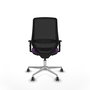 PIQUERAS Y CRESPO Silla de oficina Mardos con mecanismo Sincro/Traslack, Morado y Negro