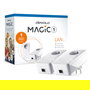 Devolo Magic 1 LAN Powerline Starter Kit 1200 Mbit/s, 2 Adaptadores PLC con 1 Puerto Gigabit LAN Cada Uno, WiFi No, Blanco, Compatible Windows Mac Linux Android iOS