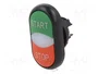 EATON ELECTRIC Interruptor Doble 22mm Rojo/Verde Plano