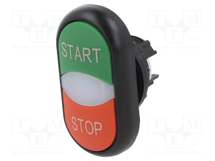EATON ELECTRIC Interruptor Doble 22mm Rojo/Verde Plano EATON ELECTRIC Interruptor Doble 22mm Rojo/Verde Plano