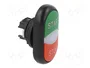 EATON ELECTRIC Interruptor Doble 22mm Rojo/Verde Plano