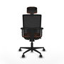 PIQUERAS Y CRESPO Silla de oficina Yunquera Naranja y Negro