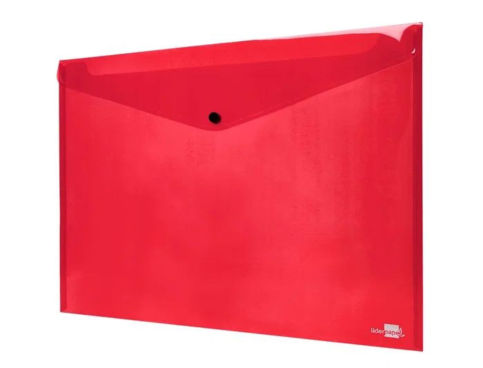 Liderpapel Carpeta dossier con broche DIN A3 rojo translúcido Liderpapel Carpeta dossier con broche DIN A3 rojo translúcido