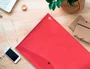 Liderpapel Carpeta dossier con broche DIN A3 rojo translúcido