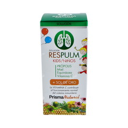 PRISMA NATURAL Respulm Kids Jarabe Infantil 180ml con Própolis, Plantas y Vitamina C para el Sistema Inmunitario